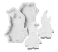 Moules à Résine de Pâques | Moules en Silicone Lapin Luton pour Ciment | à Ciment pour Décoration de Table - pour Organisateurs de Fêtes, Professeurs d'Art, Ateliers Créatifs