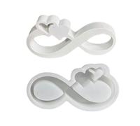 Moules à ruban d'amour pour la fabrication de savon, chocolat, fondant, décoration de chambre, cadeau de Saint-Valentin, ruban en forme de cœur, outil d'artisanat