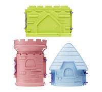 Moules à Sable | Moules à Châteaux de Sable pour Jouets de Plage,3 Pièces Jouets d'Extérieur Interactifs pour Jeu Sensoriel Vacances Été Fête Anniversaire Noël