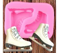 Moules à savon, 6 x 4,4 cm, moules en silicone en forme de patins à chaussures, gâteaux, fondants, outils de décoration de gâteaux, bonbons, résine, argile, chocolat