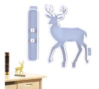 Moules à savon de Noël - Moules à bonbons - Design renne avec base - Décoration mignonne pour table à bonbons et chocolats