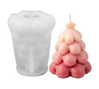 Moules à savon de Noël réutilisables en silicone pour sapin de Noël 110 g | Moule à chocolat 110 g pour cire, glace, artisanat, moulage en résine, fête d'hiver