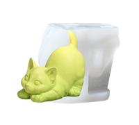 Moules À Savon En Forme D'animal - Ensemble D'outils De Plâtre Réutilisables En Résine Époxy 3D En Silicone | Bougie D'ornement De Chat Mignon, Chiot, Décor De Bain, Cuisine, Art, Bricolage, C