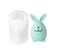 Moules à savon en forme de lapin avec longues oreilles, modèle en plâtre pour peinture, coloriage, plâtre, argile, barre de savon, outil de moulage en Silicone