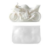 Moules à savon en silicone - Moto 3D antiadhésif réaliste - Moules à savon flexibles - Pour projets de bricolage, artisanat, décoration de table, travail en céramique, plâtre, résine et savon