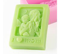 Moules À Savon En Silicone Pour Bébé Mère,Amour Maman,Artisanat Bricolage