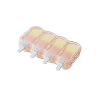 Moules à sucettes glacées en plastique avec bâton détachable, 4 compartiments, machine à sucettes glacées, moules de fabrication de crème glacée, outil de cuisine, moules à sucettes en plastique