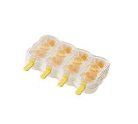Moules à sucettes glacées en plastique avec bâton détachable, 4 compartiments, machine à sucettes glacées, moules de fabrication de crème glacée, outil de cuisine, moules à sucettes en plastique