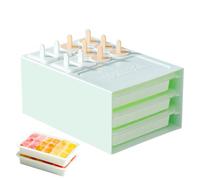 Moules à sucettes glacées en silicone, moule à sucettes glacées, plateau à friandises avec design flexible et facile à démouler pour faire des collations faites maison, des cocktails et des friandises