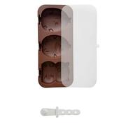 Moules à sucettes glacées en silicone souple pour enfants 3 compartiments avec bâton amovible