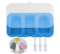 Moules à sucettes glacées, moule en silicone, plateau à 3 cavités, facile à démouler, extérieur antiadhésif, matériau BPA, blanc, excellent pour les collations de bébé, les desserts d' , les