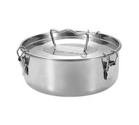 Moules à tarte quiches en acier inoxydable 304 avec couvercle à verrouillage sécurisé pour lasagnes, cheesecakes, desserts, cuisson polyvalente, moule à flanera