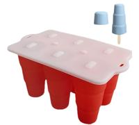 Moules à tige, moule pop - Moules pliables en silicone pour réaliser des cubes | Moules à bâtonnets faits maison pour l'été, moule à sucettes réutilisable pour la fabrication de sucettes