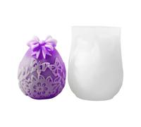 Moules à œufs de Pâques en silicone, moule à œufs de Pâques, moule en silicone 3D d'œuf de Pâques - Sculpture d'œuf de dessin animé, bougie en argile, moules en silicone artistique