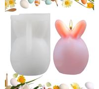 Moules à œufs de Pâques en silicone pour œufs de Pâques | Moule à bougie en forme d'œuf de lapin | Moules en résine époxy en silicone, moules à bougies pour faire des bougies, savon fait à ma