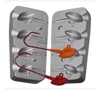 Moules alciumpeche Moule A PLOMBS JIG SHAD Tete Sabot 20-28-35-42 GRS mou052