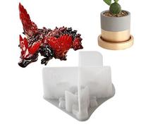 Moules artisanaux en résine, moule en résine de dragon, forme de dragon, moule artisanal en silicone, moules en résine époxy, moules en silicone fabriqués à la main pour les bricoleurs, les artistes