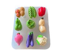Moules artisanaux sur le thème des fruits et des légumes - Moule en résine - Texture en silicone pour un démoulage facile - Moules en résine de qualité alimentaire