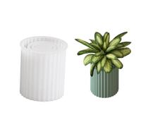 Moules artistiques en silicone pour pots de fleurs en résine, décorations d'intérieur, moules en silicone souple pour vases artistiques en résine, jardinière en béton