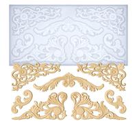 Moules artistiques pour polyclay séchée à l'air libre, résine époxy, fondant, décoration de gâteau, décoration rococo