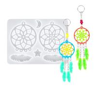 Moules Attrape-Rêves En Silicone, En Résine, Pour Porte-Clés, Moulage Époxy, Bricolage, Fabrication De Bijoux, Artisanat, 66 Pièces