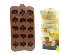 Moules au chocolat - moule de citrouille en silicone, moule fantôme en résine | Plateau flexible multi-cavités avec texture anti-adhésive qui améliore la scène d'artisanat de bonbons idéale pour