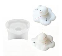 Moules Bougie Noel, 1 PCS Moules Silicone Noel, Moule à Bougie à Couler Décoration de Noël, Moule en Silicone 3D en Forme de Sapin de Noël, pour DIY Bougies Parfumées, Savon, Travaux Manuels (C)