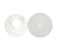 Moules circulaires en silicone pour résine époxy à 5 cavités pour la fabrication de gypse