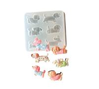 Moules créatifs en silicone pour collier et boucles d'oreilles avec pendentif en forme de chien