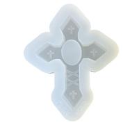 Moules créatifs en silicone souple et lisse en forme de croix pour travaux manuels et projets artistiques Démoulage facile