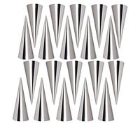 Moules Crème Pâtissière en Acier Inoxydable, FantasyDay Lot de 20 Moules Cannoli Moule Pain Tube Croissant Fabrication - Accessoire Traditionnel dans Cuisine pour Spirale Croissants Corne Gâteau Moule