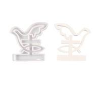 Moules creux en forme d'oiseau avec base pour la fabrication de bougeoirs, bougeoirs, décorations d'intérieur, moules d'ambiance paisible