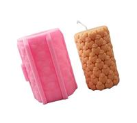 Moules cylindriques en silicone en forme de cœur sculpté en rose - Pour bougies en résine époxy - Savon de Saint-Valentin - Présentoir de moisissure
