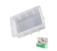 Moules d ' artisanat rectangulaires créatifs en résine, texture en silicone pour la fabrication manuelle de serre-livres, décorations de table et projets artistiques, grands moules en silicone pour le