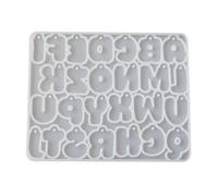 Moules d ' ornements d ' en Silicone robuste, accessoires uniques, moule de fabrication de bijoux uniques et d ' artisanat décoratif, moule à lettres en résine époxy