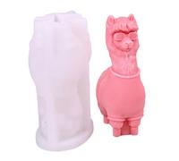 Moules D'alpagas Castes Moules En Silicone En Forme De Bougies Forme D'animal De Bougie Époxy Résine Chocolat Moule Alpacas Câches Bougies Bougie