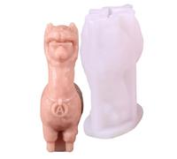 Moules D'alpagas Castes Moules En Silicone En Forme De Bougies Forme D'animal De Bougie Époxy Résine Chocolat Moule Alpacas Câches Bougies Bougie