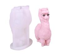 Moules D'alpagas Castes Moules En Silicone En Forme De Bougies Forme D'animal De Bougie Époxy Résine Chocolat Moule Alpacas Câches Bougies Bougie