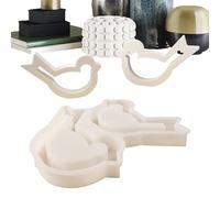 Moules d'animaux - Figurine d'oiseau creux pour centre de table en ciment et travaux manuels artistiques, moule pour moulage en résine époxy, décoration de fête, table de dîner, maison, chambre,