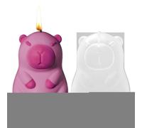 Moules d'animaux - Moule de résine Capybara 3D, moule animal flexible antiadhésif pour pudding à crème glacée Création de décoration intérieure Projets artistiques Bloc de glace