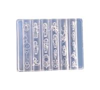 Moules d'art des ongles en silicone 3D Pochoir Outil de conception d'ongles Forme délicate Moules faits à la main pour la manucure Moule de nail art réutilisable