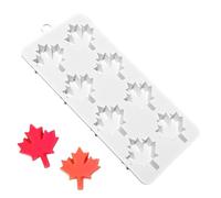 Moules d'Automne,8 Cavités Feuilles d'Érable Anti-adhésif | Moule en Silicone Feuilles d'Érable Décor d'Automne | Pour Bonbons Savon Cupcake Bougie Halloween