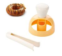 Moules de beignet pour la cuisson, 1 coupe de beignet bricolage avec pince à plonger, moule à gâteau de beignet, moules à biscuits ronds, outils de cuisson de bricolage pour la boulangerie domestique