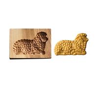 Moules de Biscuits en Bois, Outils Cuisson Décoration Artisanale pour l'Halloween, Thanksgiving Forme Mignonne DIY Moule à Gaufrer Pratique Outils de Cuisine 3D Faciles à Utiliser (F)