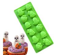 Moules de bonbons en silicone, moules pour Halloween | Moules de collation de fruits en silicone fantôme de dessin animé | Petits moules pour collations aux fruits fantômes Décoration