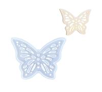 Moules de bougeoir en silicone en forme de cœur de papillon, E