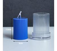Moules De Bougie À Rayures Longues, Pilier En Plastique, Fabrication De Bougies, Grand Cylindre Côtelé, Bricolage, Fournitures, 1 Pièce