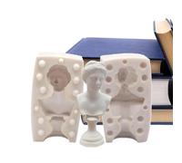 Moules de bougie corporelle pour la fabrication de bougies - Moule en silicone pour bougie parfumée - Buste romain classique, sculpture de mythologie grecque pour la décoration de la maison