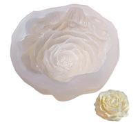 Moules de bougies 6, 7 pouces de taille 3d Forme pivoine DIY Moules silicone décoratif pour bougies aromathérapie savon époxy résine silicone pour