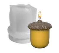 Moules De Bougies De Noël - Kit De Moulage Époxy En Résine Avec Cône De Pin Et Formes De Glande, Forme De Silicone Réutilisable | Moule Artisanal Faire -da -te Pour L'Art Des Bougies Pour L